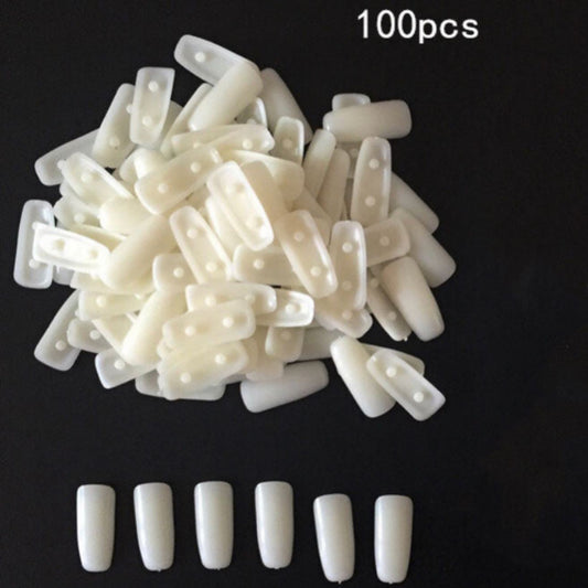 removable nail practice tips - 100 pcs