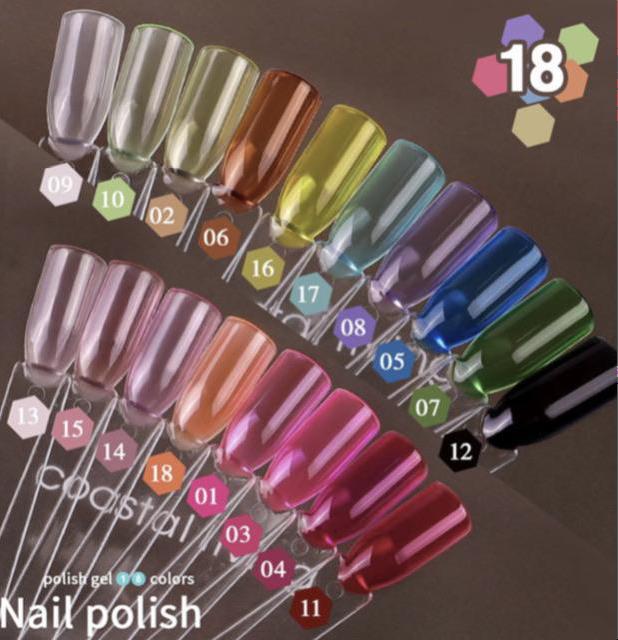 Glazed Gel Polish - 6 pcs set