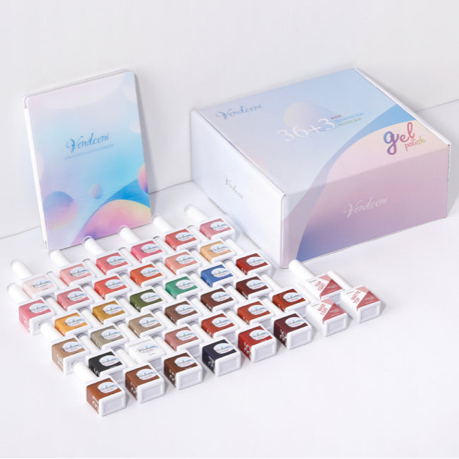 40 pcs Vendeeni UV Gel Polish Set +colour chart - 01