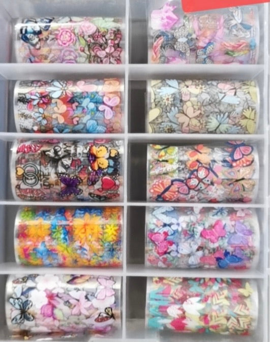 Butterfly Nail Foil Paper #102