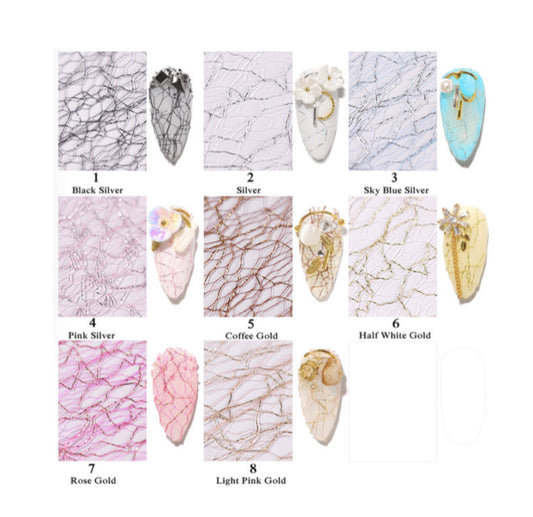 Nail Sally Mesh - 8 pcs