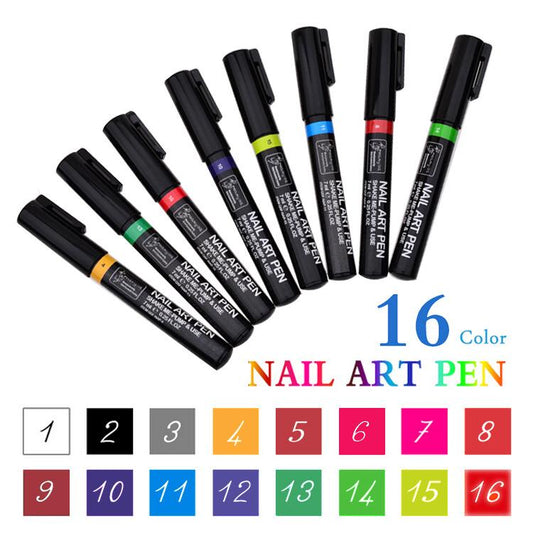16pcs Nail Art Pen