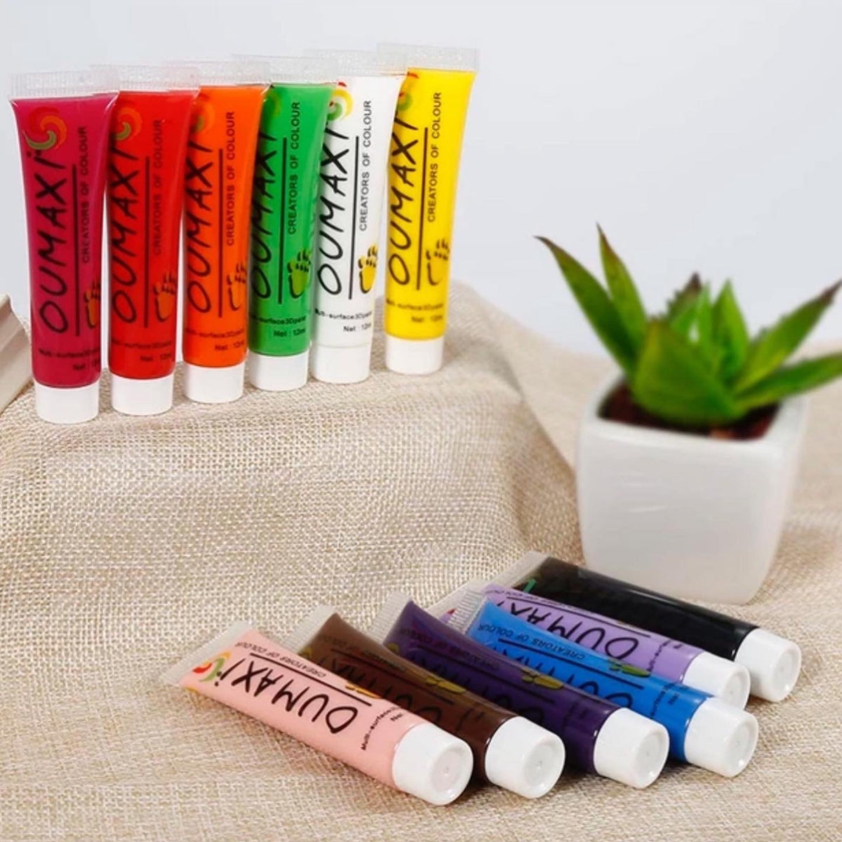 Acrylic Nail Art Paint  -12 pcs set