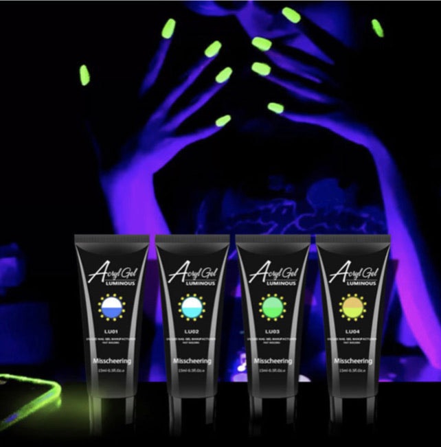 8 pcs Luminous Poly Gel Set - 15ml each