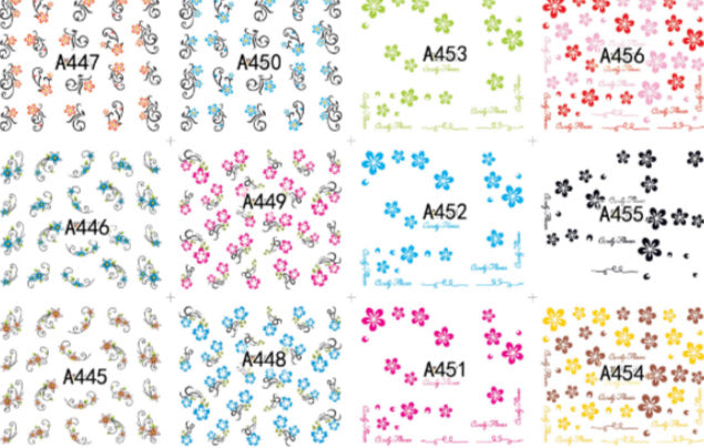 Petal flower sticker