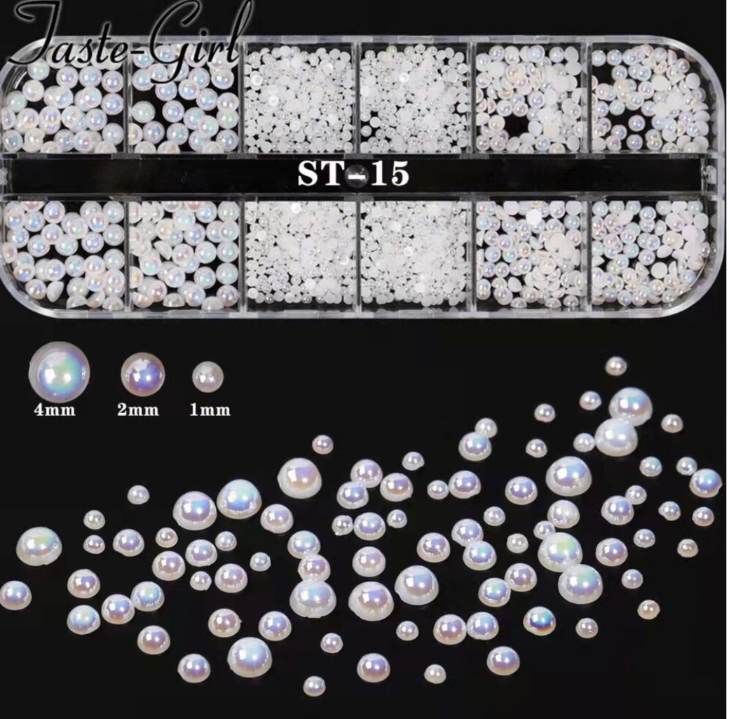 Pure White Pearl Nail Decoration