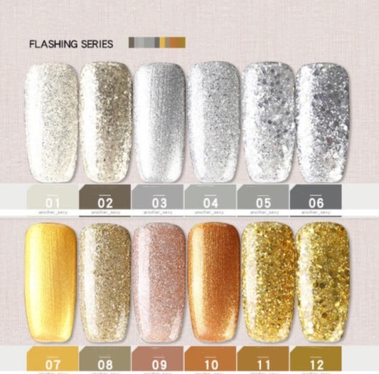 AS UV/LED Gel - Silver Gold Series