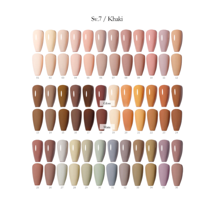 40 pcs Vendeeni UV Gel Polish Set + colour chart - 07