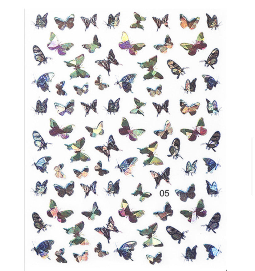 Laser Butterfly Sticker