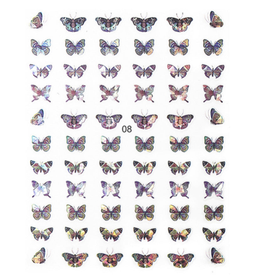 Laser Butterfly Sticker