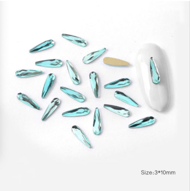 waterdrop diamonds Flat Bottom - 10 pcs bag