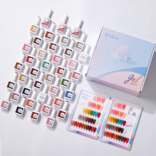 40 pcs Vendeeni UV Gel Polish Set + colour chart - 02