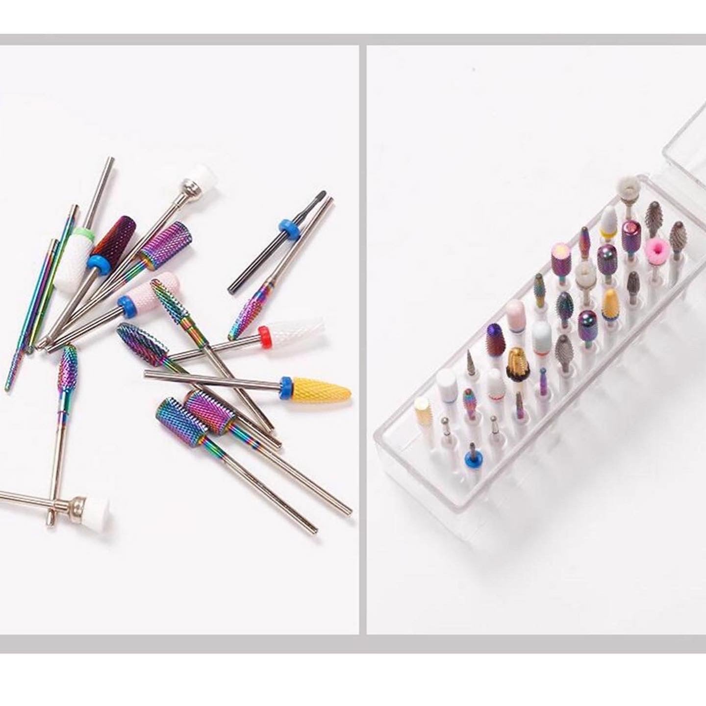 30 Hold Drill Bit Box - Clear