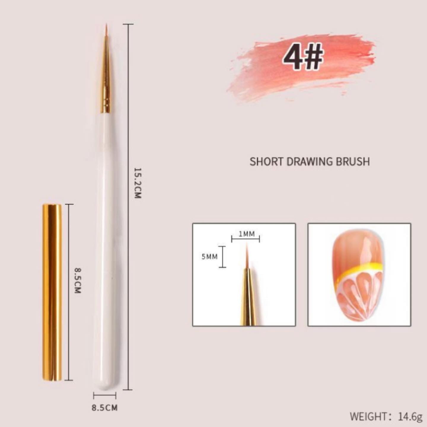Nail Art Brush Set - 12 pcs