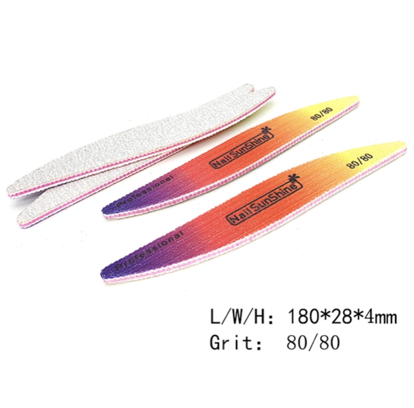S Shape Nail File - 25 pcs