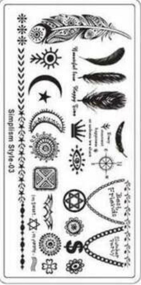 Nail Stamping Metal Plate