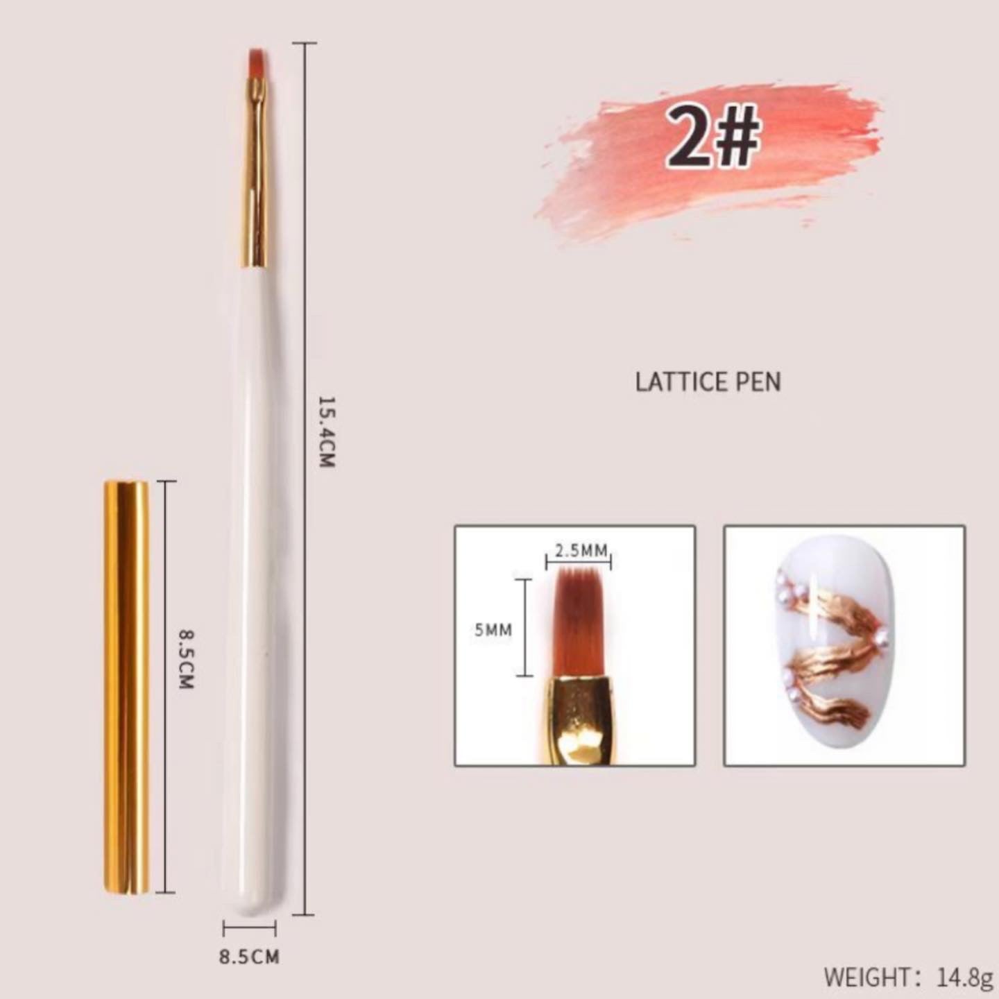 Nail Art Brush Set - 12 pcs