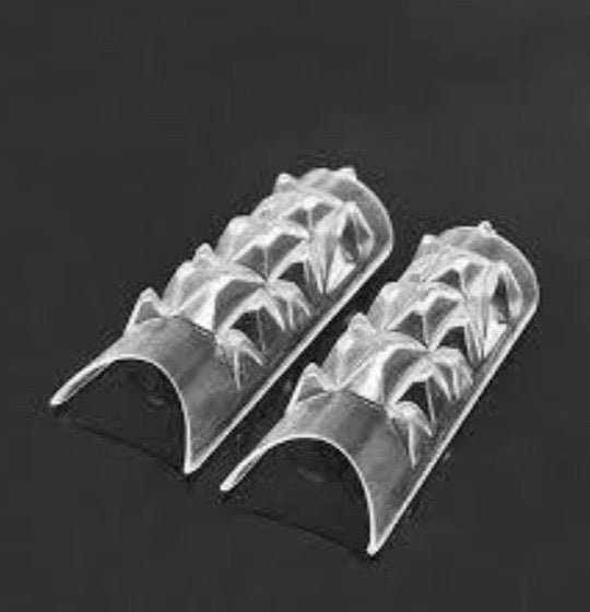 New Clear Glaze Nail Tips Glass mosaic - 500pcs