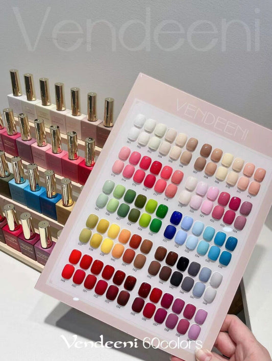 VENDEENI UV GEL POLISH SET with FREE COLOR CHART - 63 pcs