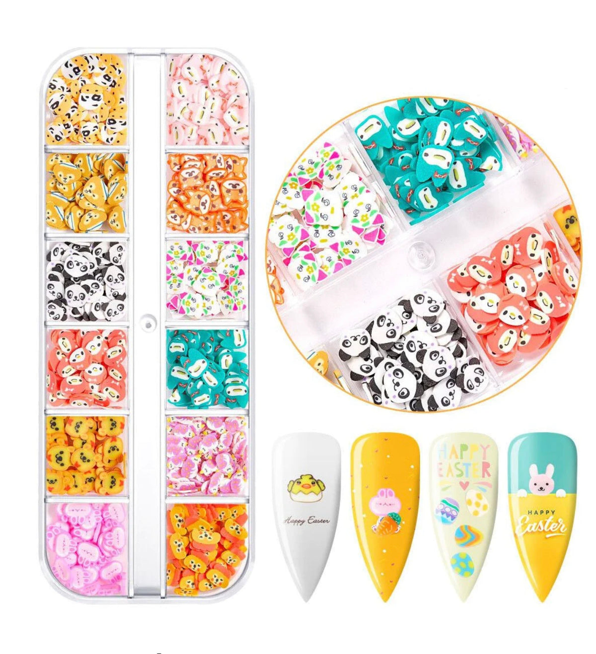 3D Nail Decorations Clay slices - 02