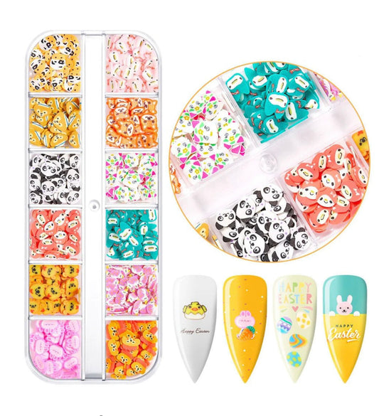 3D Nail Decorations Clay slices - 02