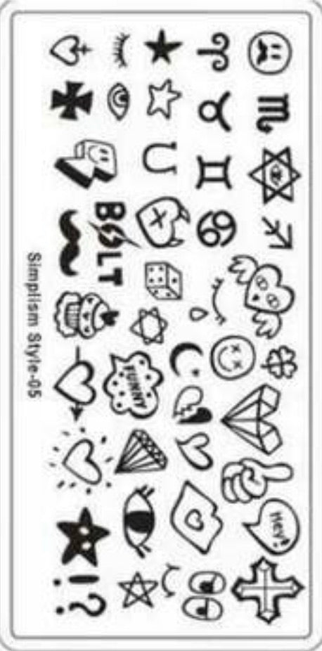 Nail Stamping Metal Plate
