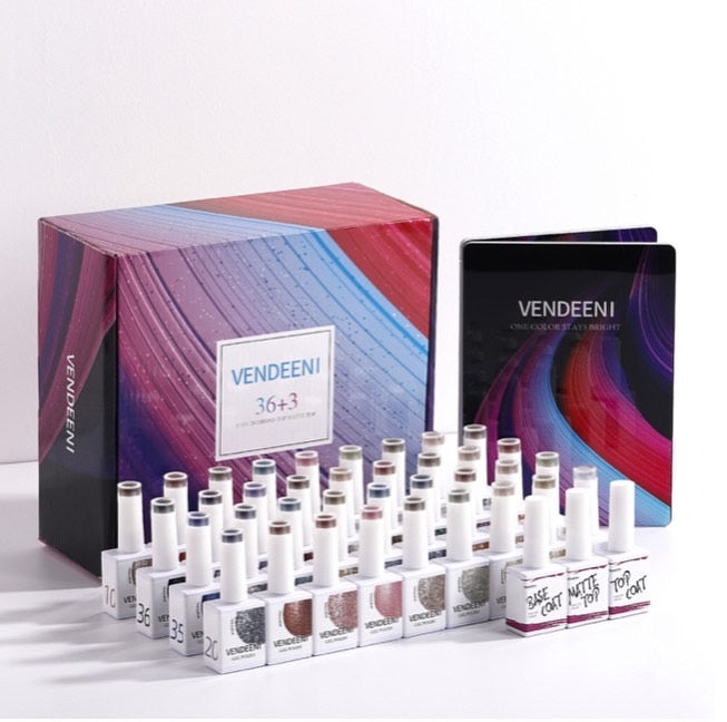 40 pcs Vendeeni UV Gel Polish Set + colour chart - 04