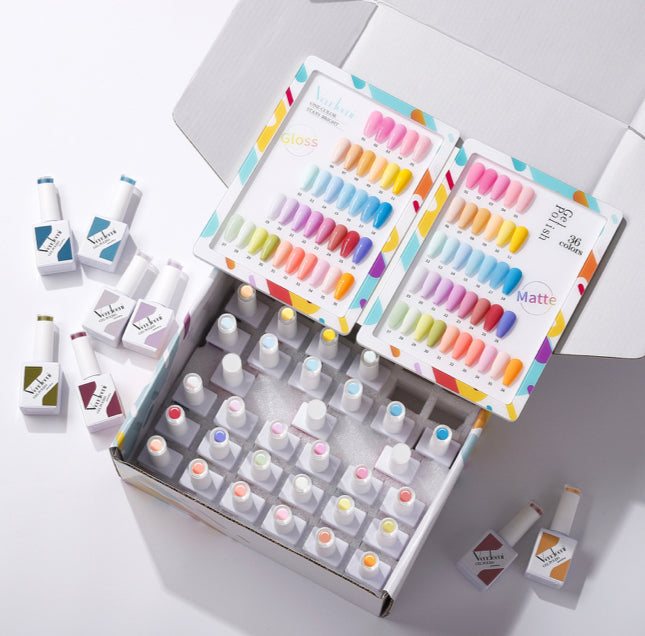 40 pcs Vendeeni UV Gel Polish Set + colour chart - 02