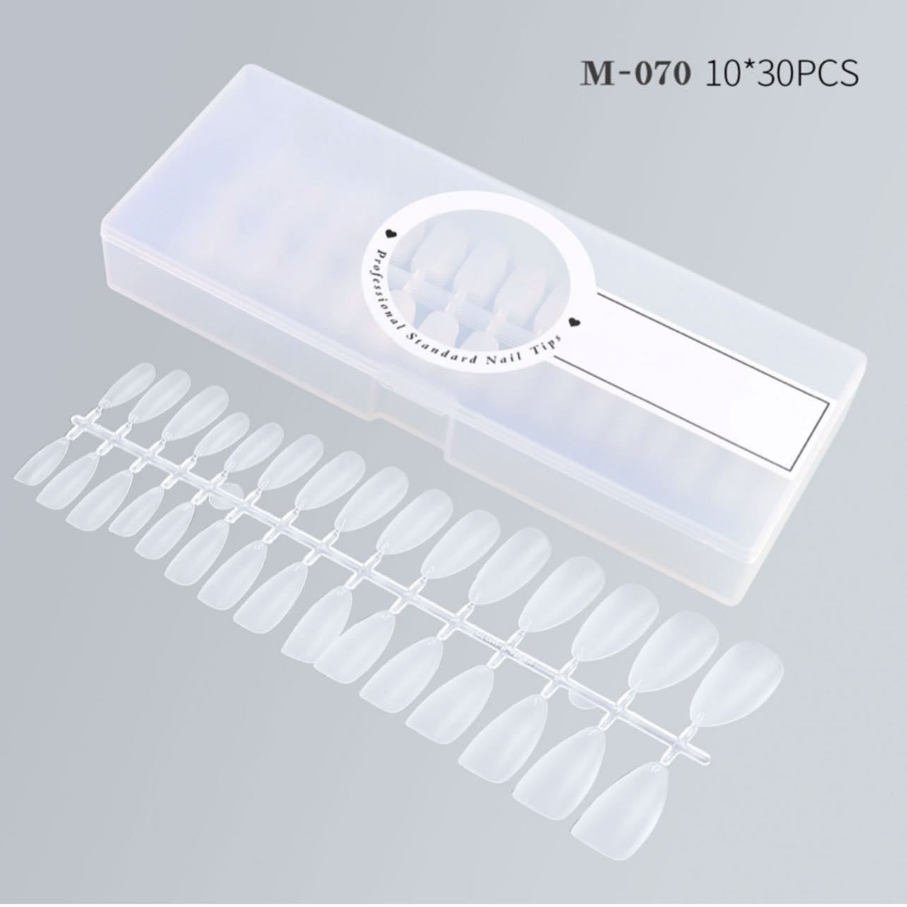 Full Cover Medium Soft Clear Tips - 300pcs
