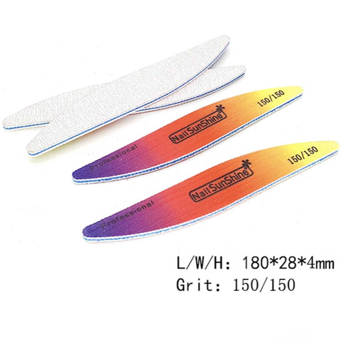 S Shape Nail File - 25 pcs