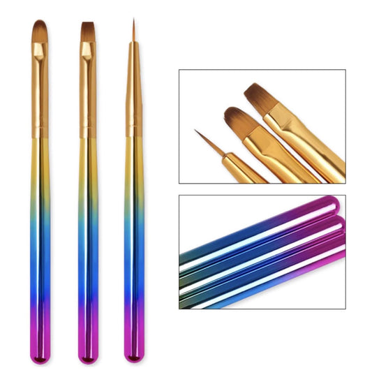 3pcs - gradual Manicure Brush