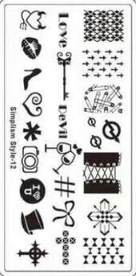 Nail Stamping Metal Plate