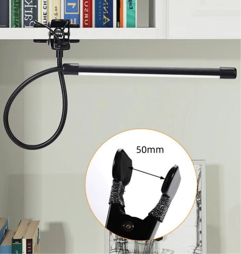 LED Desk Table Clip Lamp - 7W USB Cable