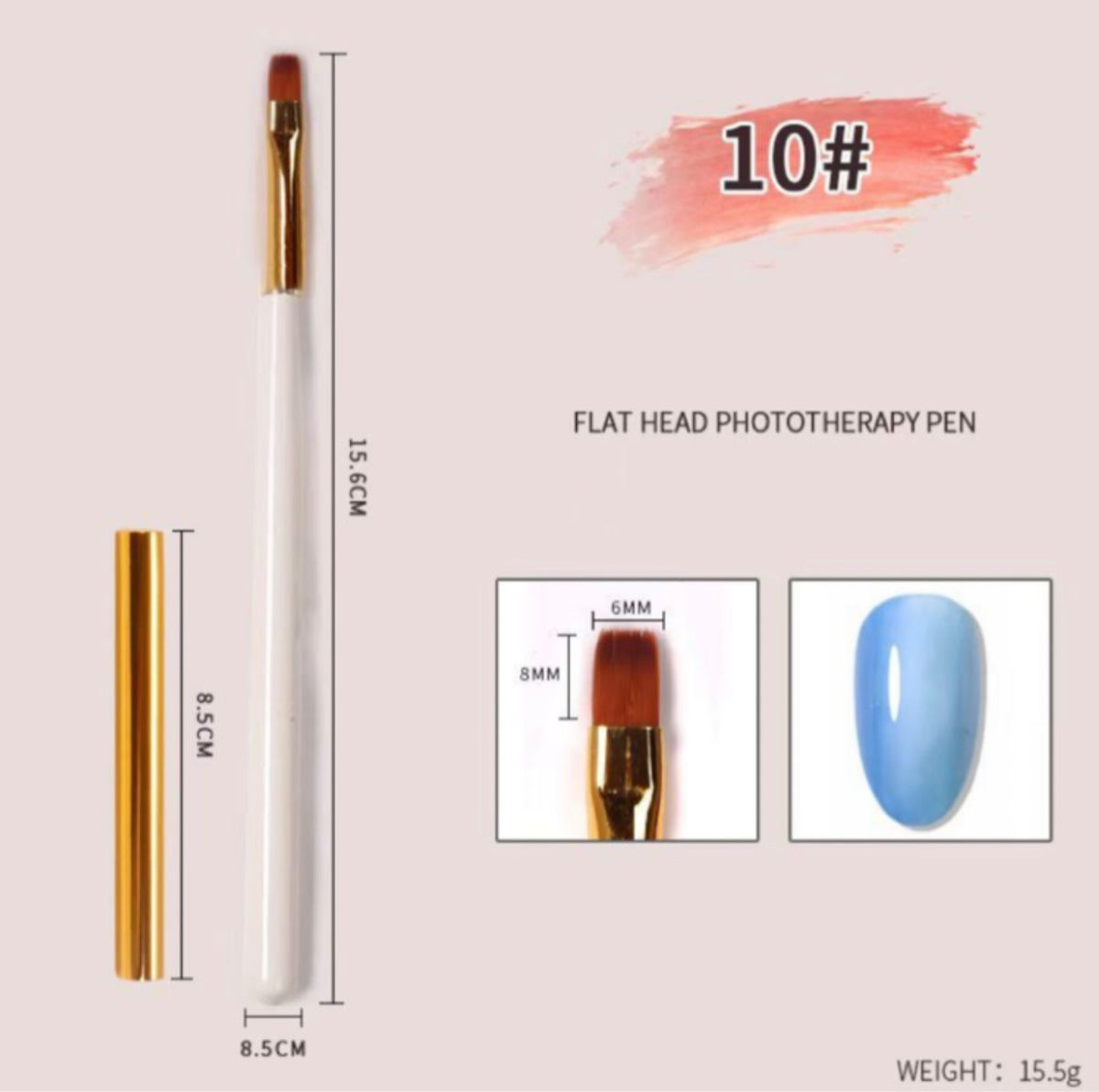 Nail Art Brush Set - 12 pcs