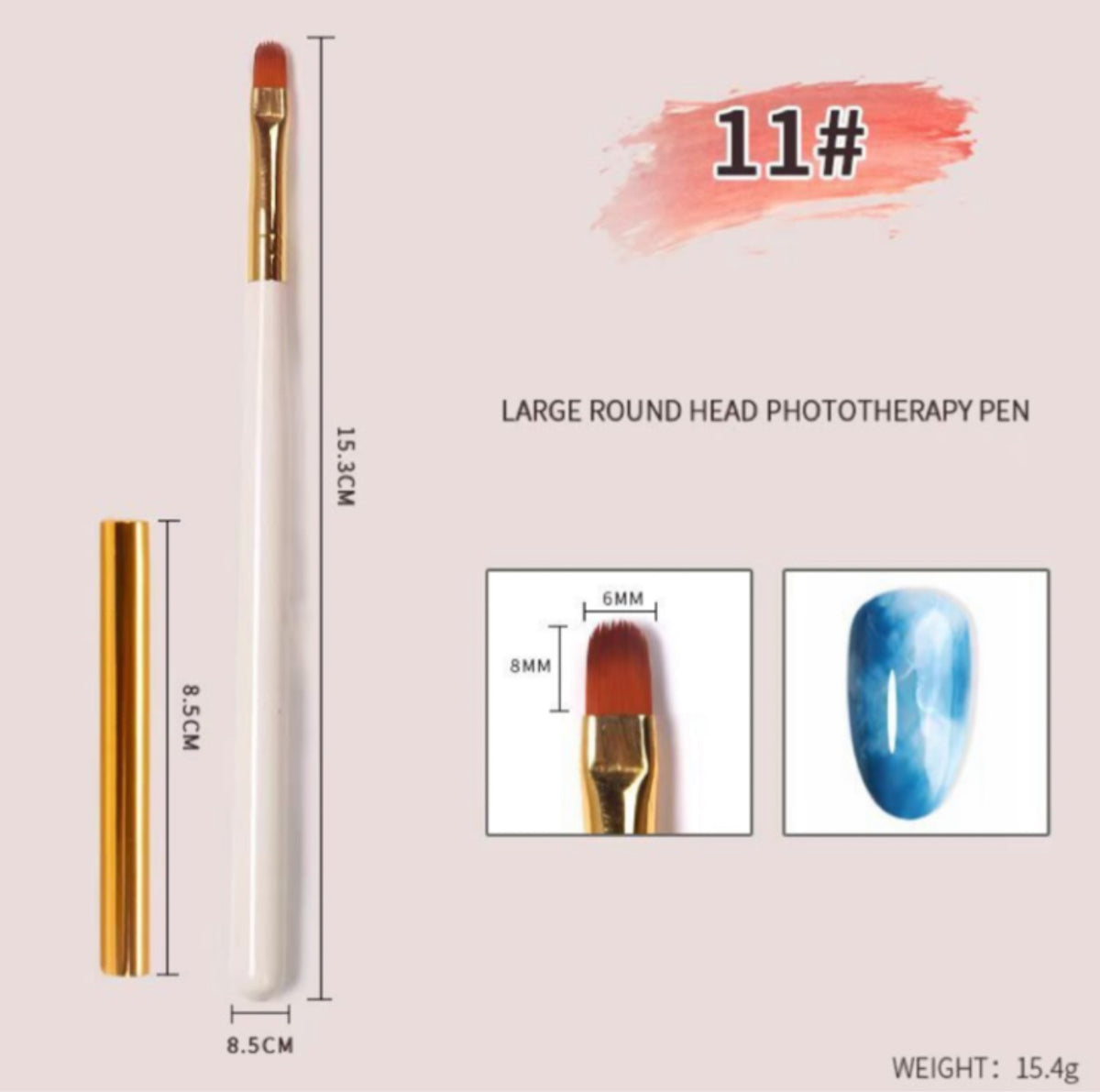 Nail Art Brush Set - 12 pcs