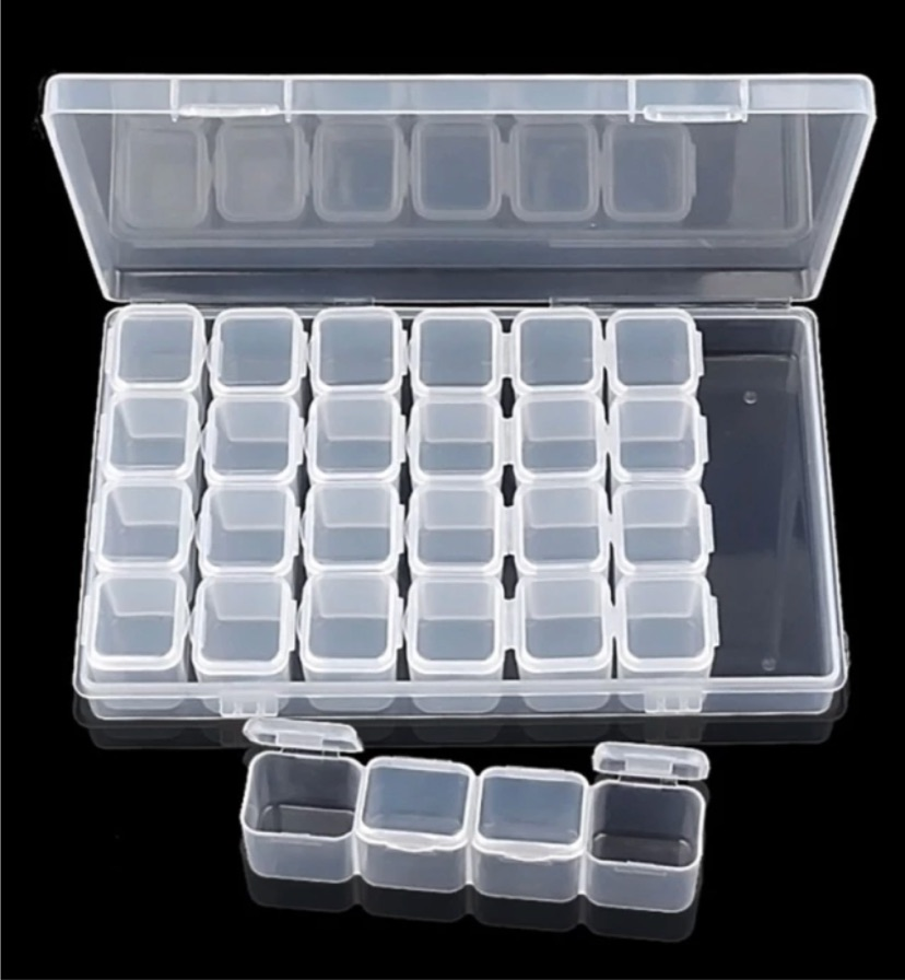 28 grid Nail decoration Box