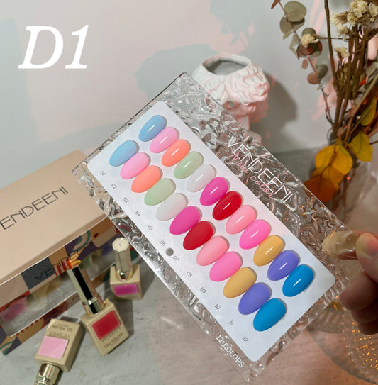 VENDEENI UV GEL POLISH - 12 pcs SET - D01