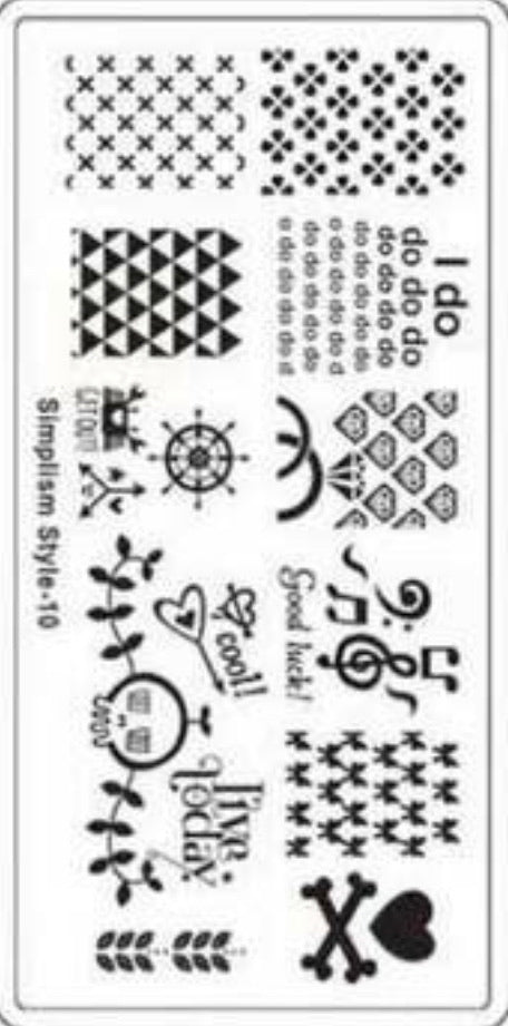 Nail Stamping Metal Plate