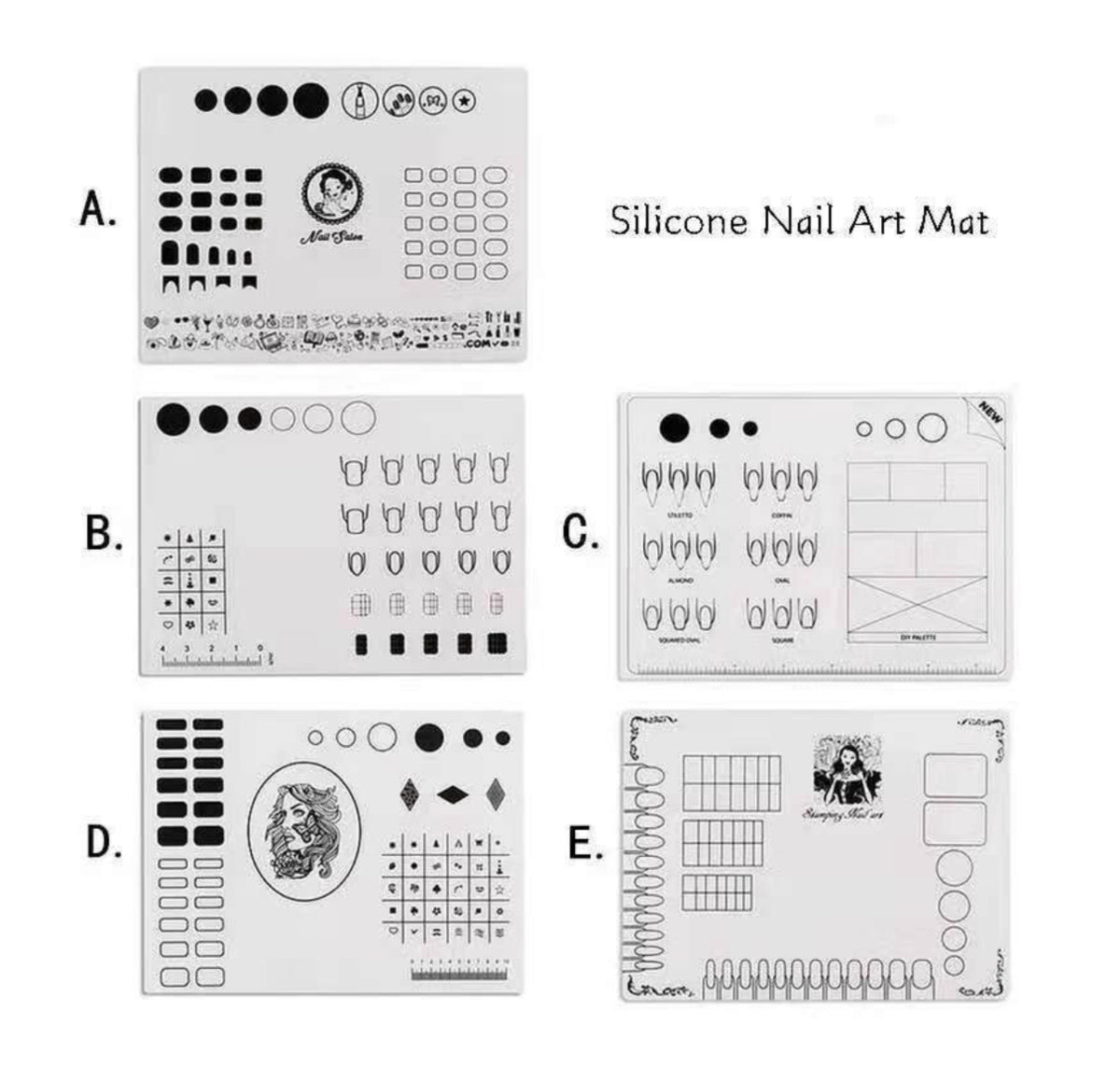 Silicone Nail Art Mat