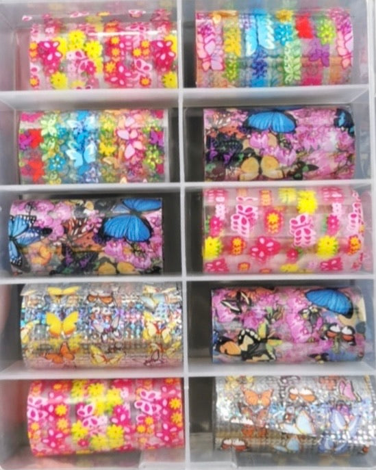 Butterfly Nail Foil Paper #5116
