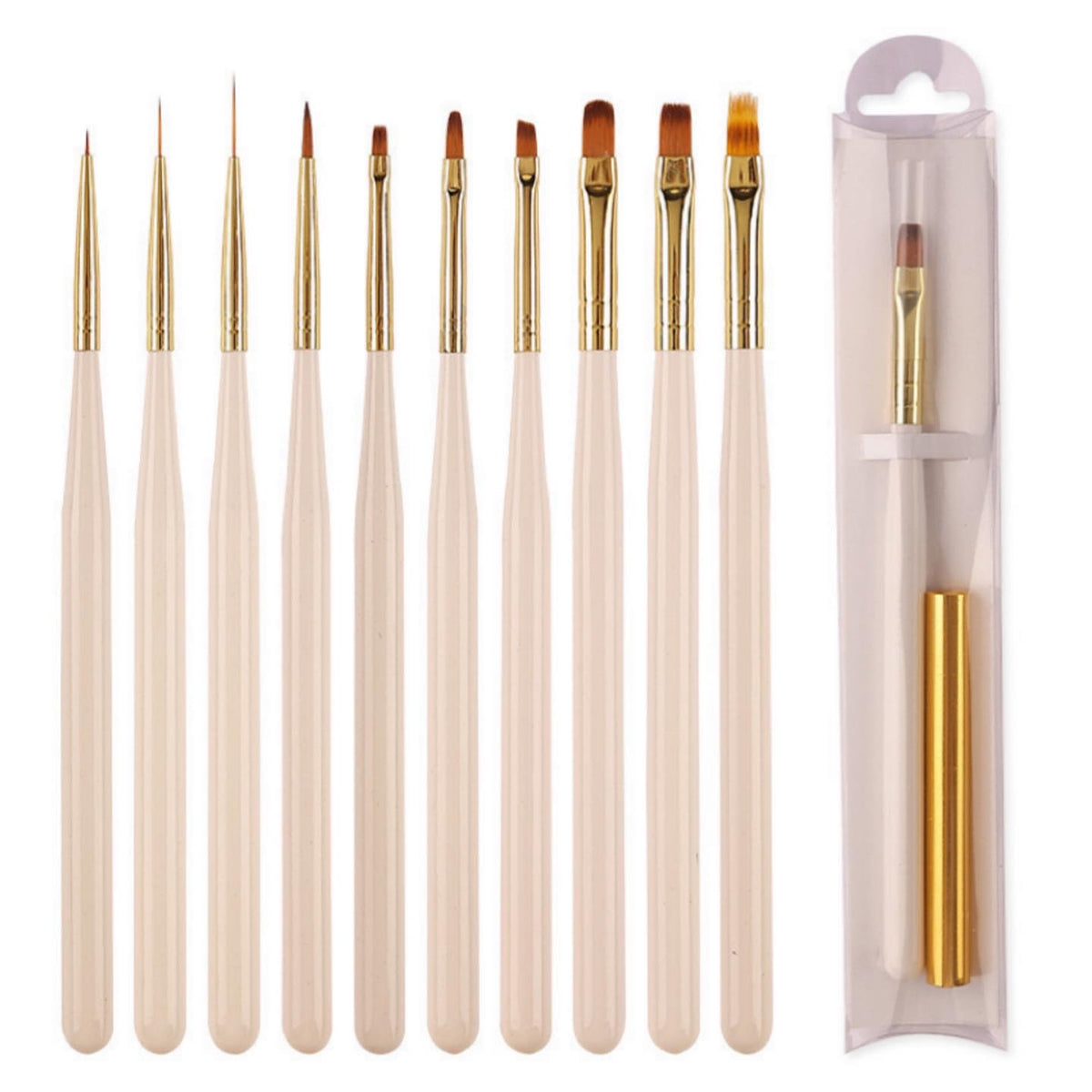 Nail Art Brush Set - 12 pcs