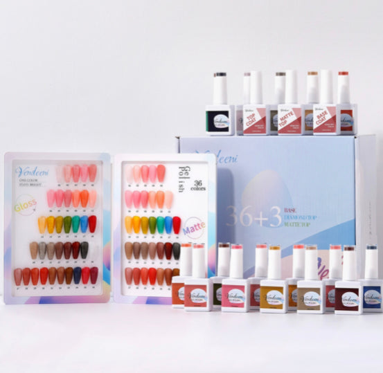 40 pcs Vendeeni UV Gel Polish Set +colour chart - 01