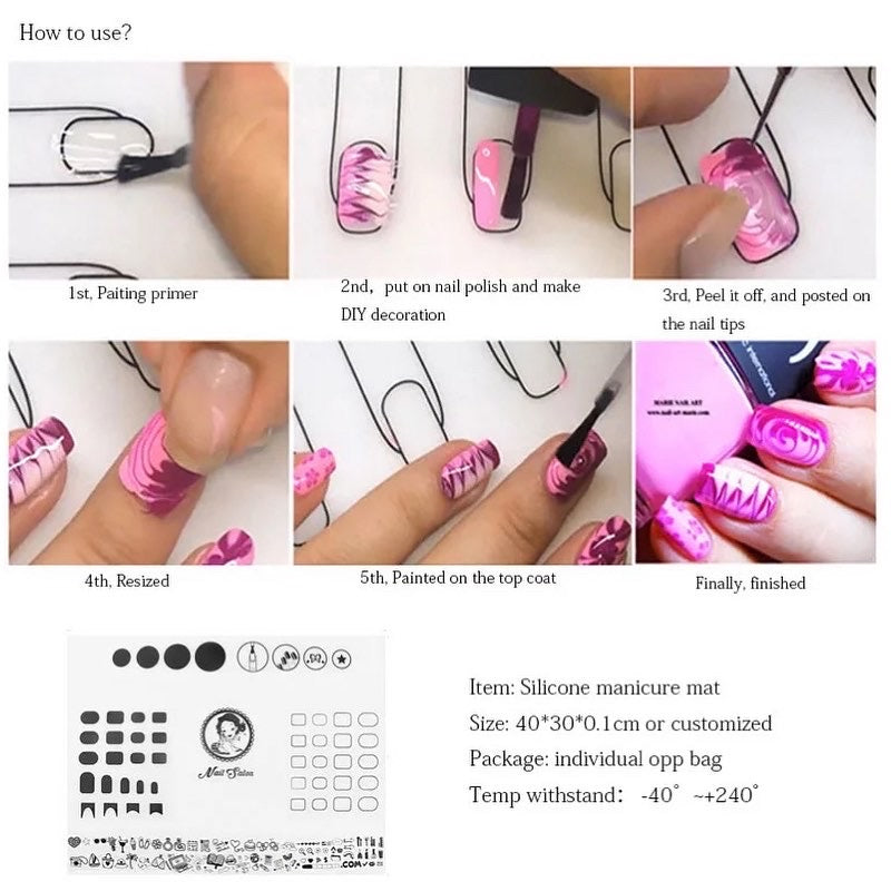 Silicone Nail Art Mat