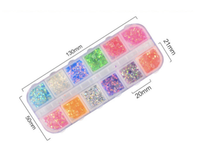 hexagon Nail Art - 12 colour