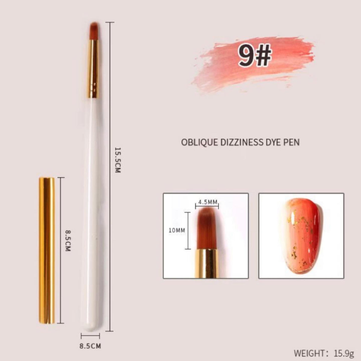 Nail Art Brush Set - 12 pcs