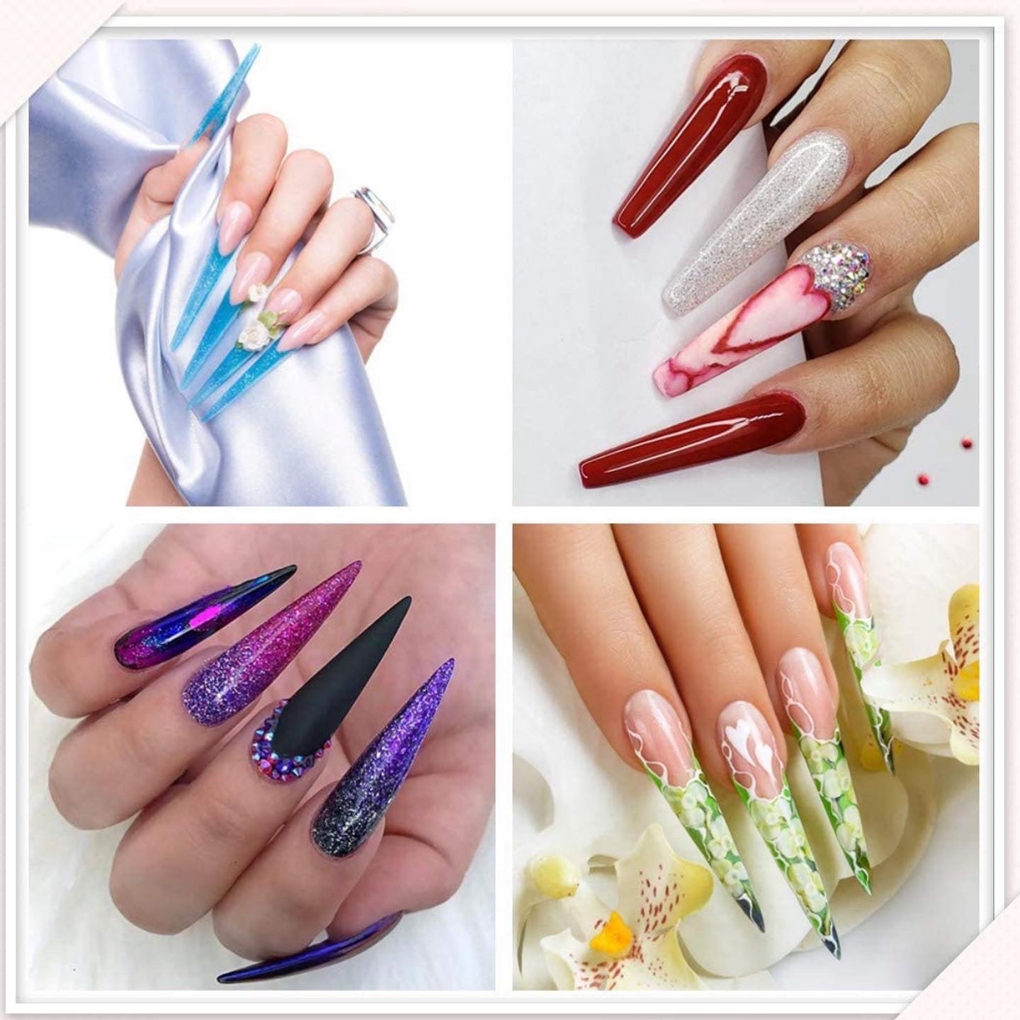 Stiletto tips- XXL Half Cover Tips