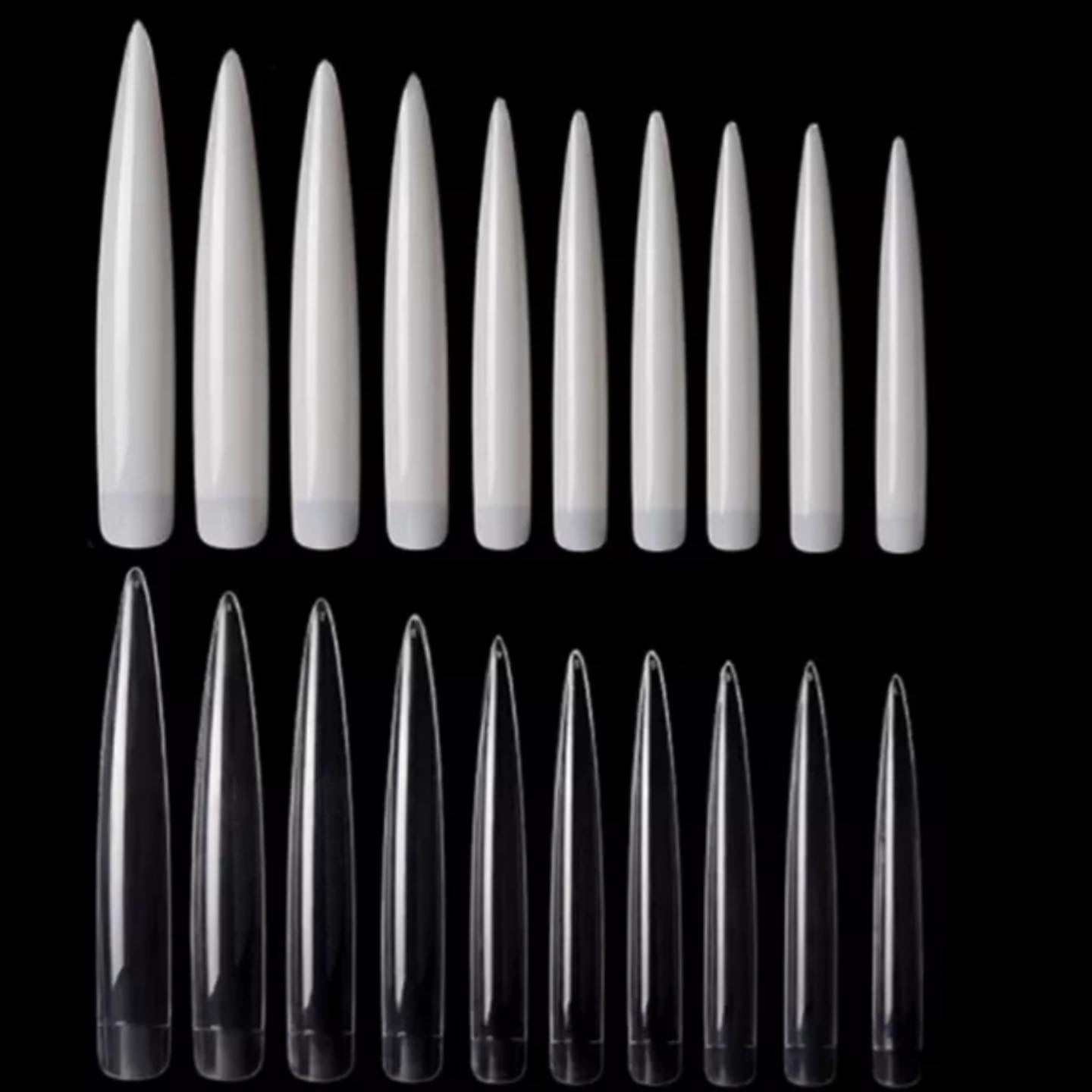 Stiletto tips- XXL Half Cover Tips