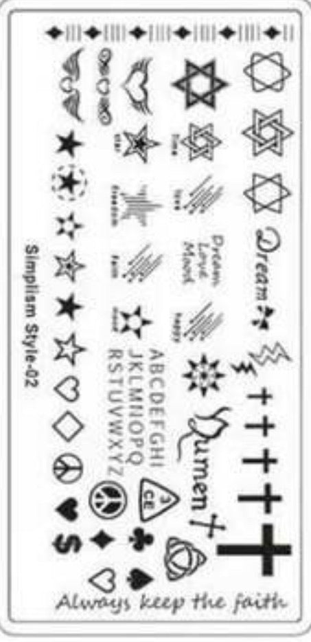 Nail Stamping Metal Plate