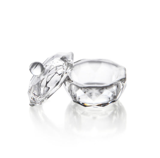 GLASS ACRYLIC CUP WITH LID