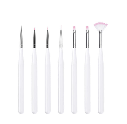 Manicure Brush Set - 7 pcs